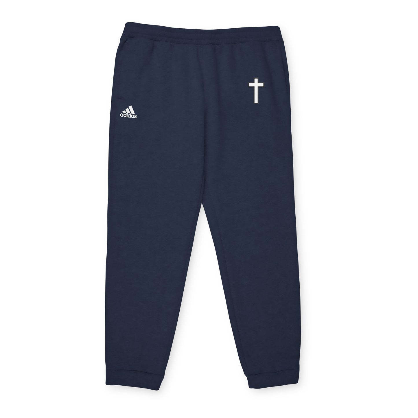 adidas Unisex Fleece Joggers with Cross