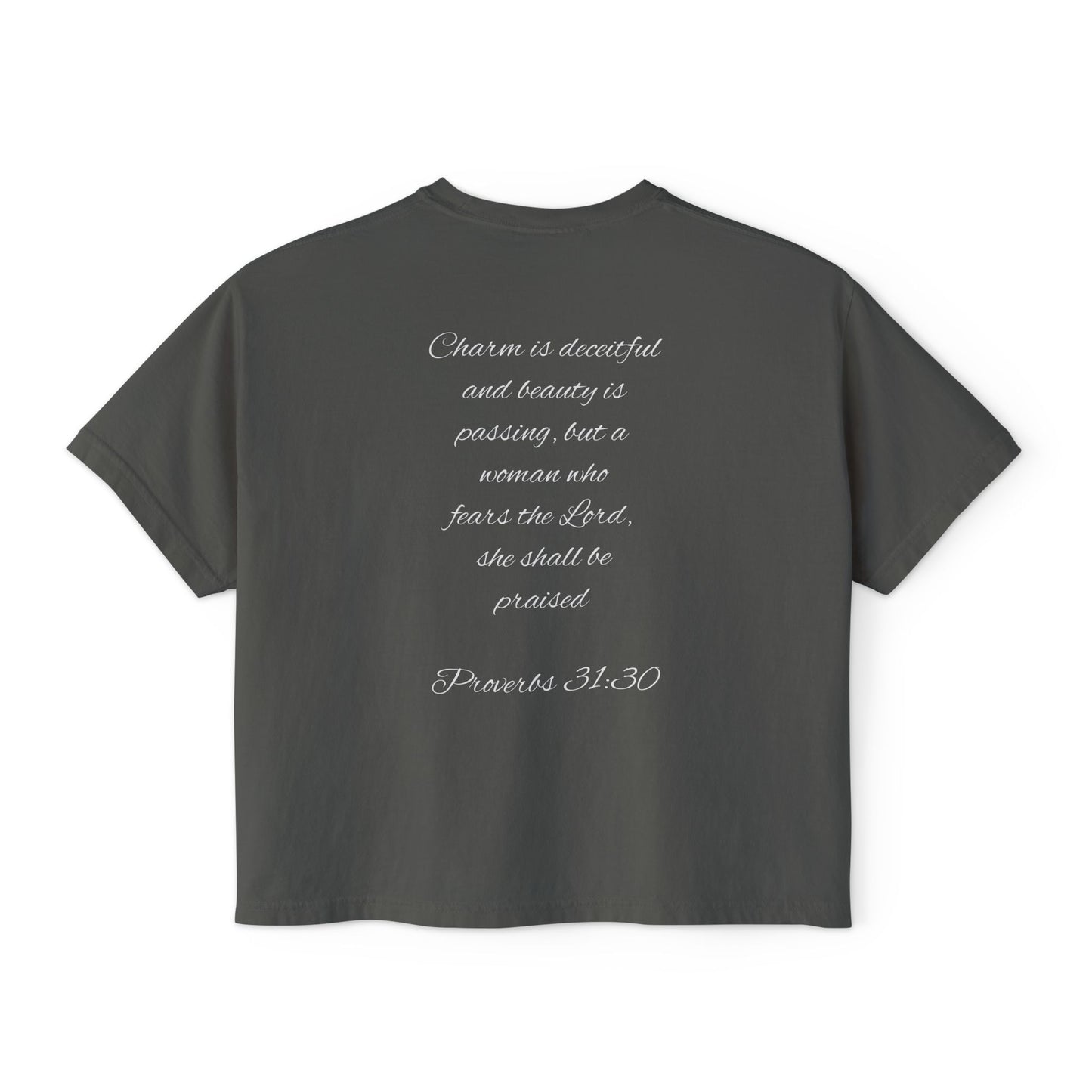 Proverbs 31:30 Women's Boxy Tee