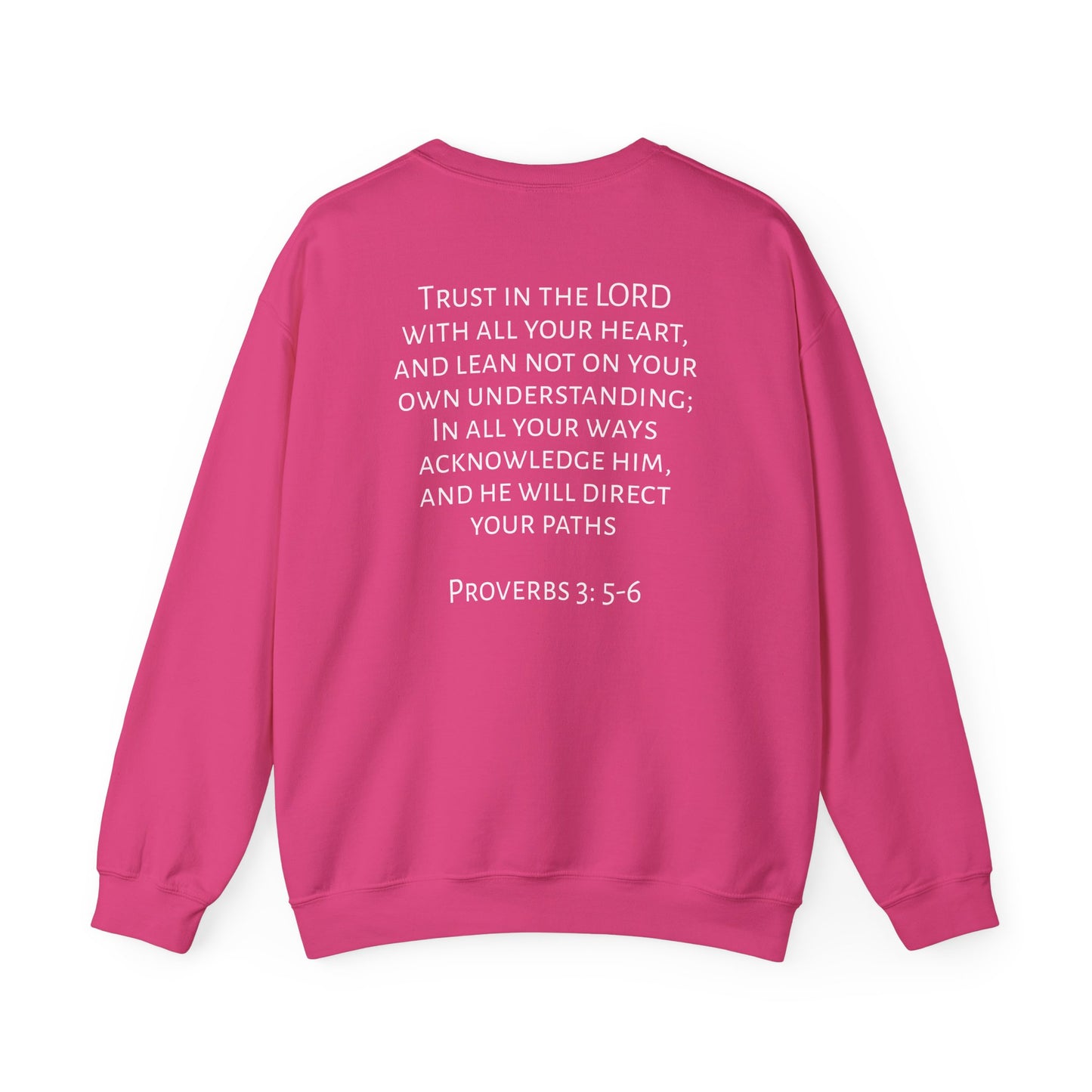 Proverbs 3: 5-6 Unisex Heavy Blend™ Crewneck Sweatshirt