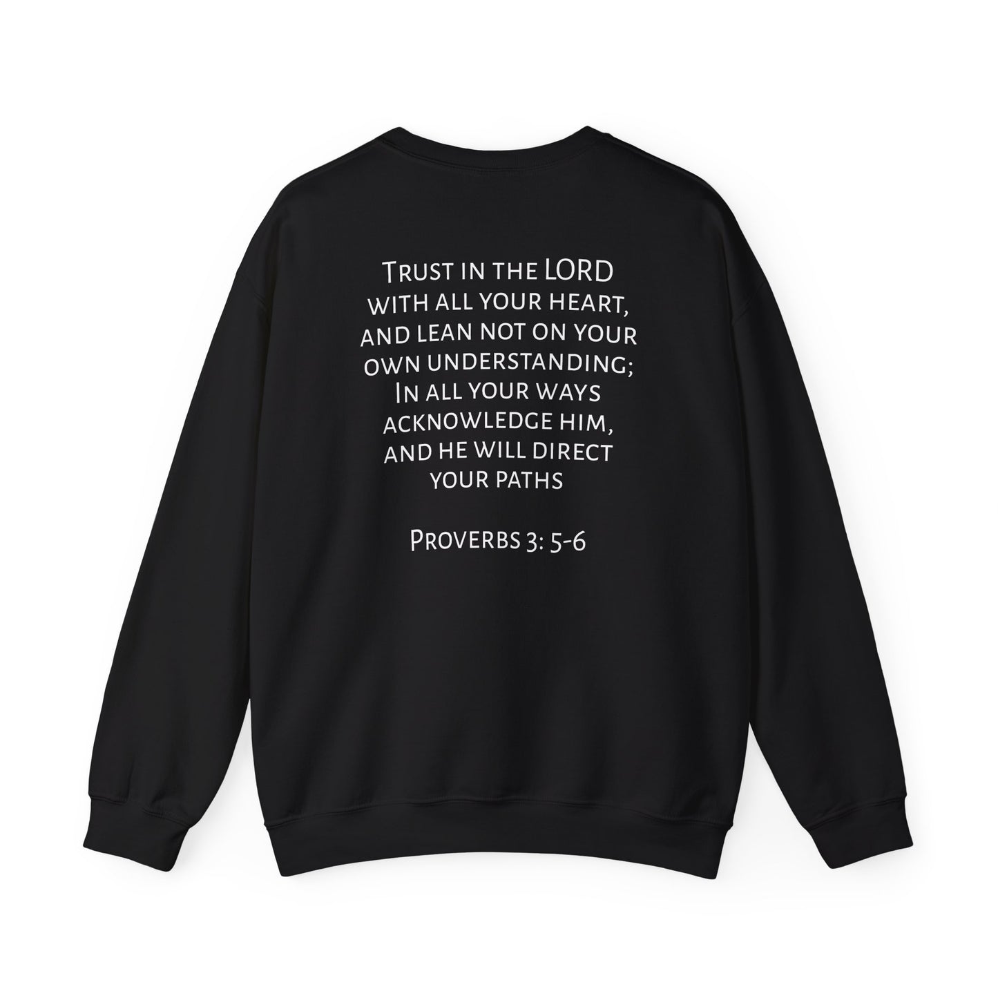 Proverbs 3: 5-6 Unisex Heavy Blend™ Crewneck Sweatshirt