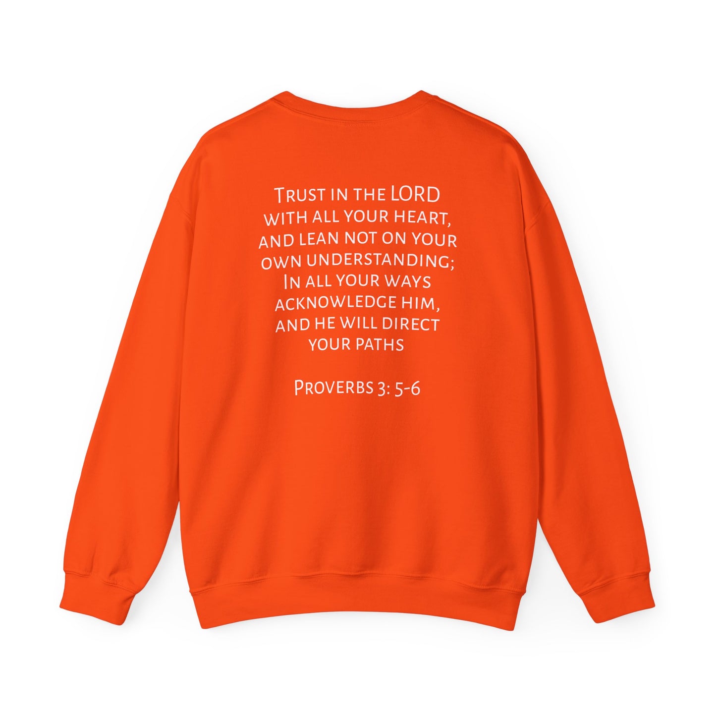 Proverbs 3: 5-6 Unisex Heavy Blend™ Crewneck Sweatshirt