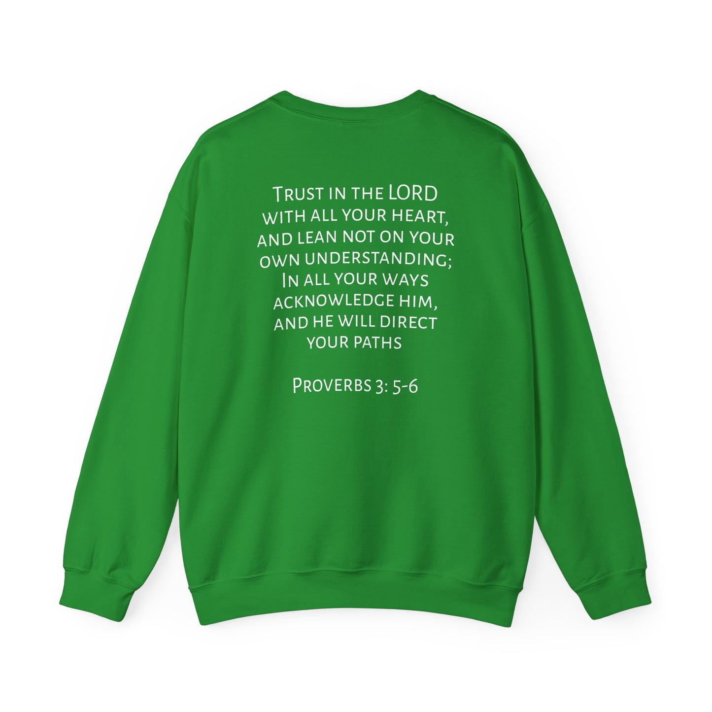 Proverbs 3: 5-6 Unisex Heavy Blend™ Crewneck Sweatshirt