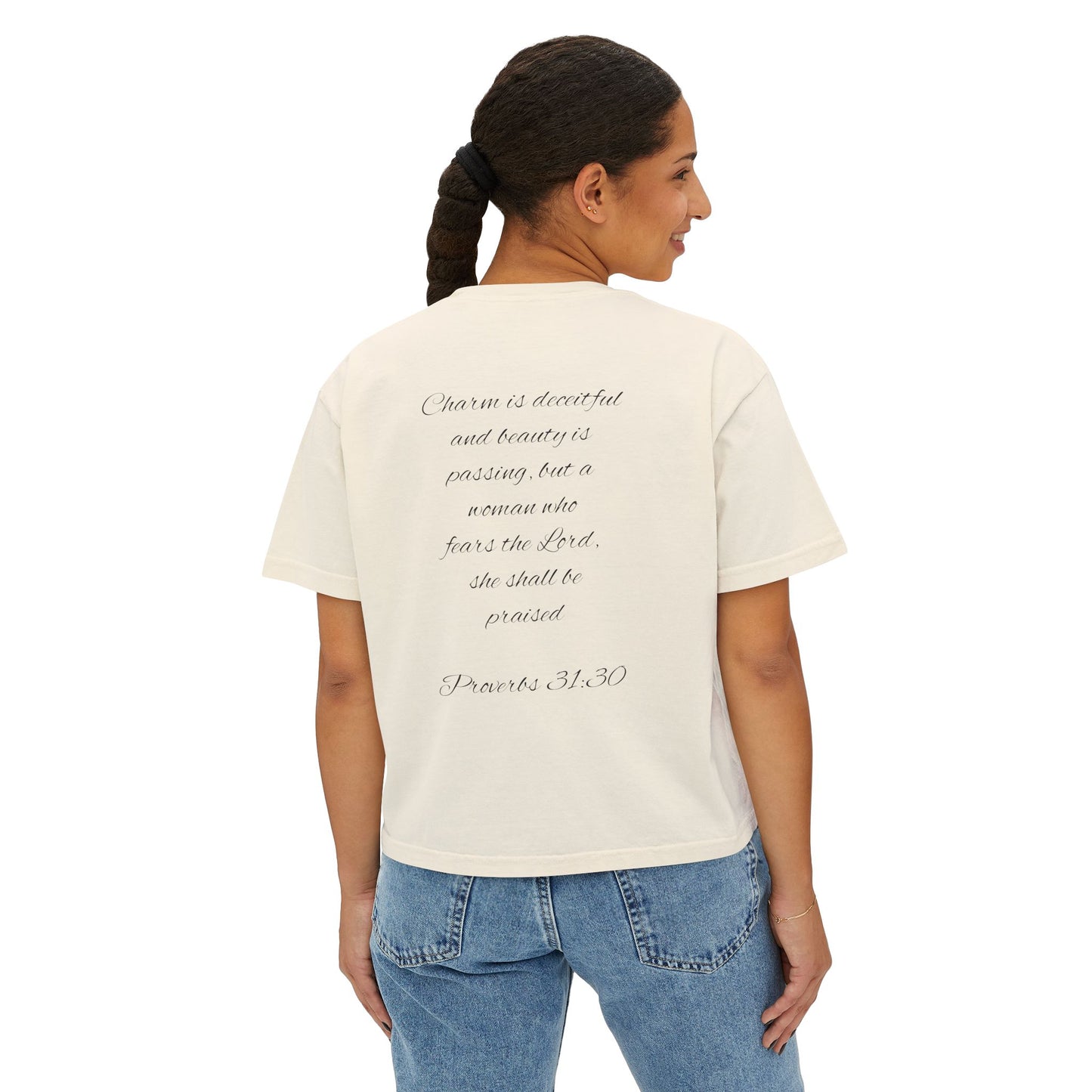 Proverbs 31:30 Women's Boxy Tee