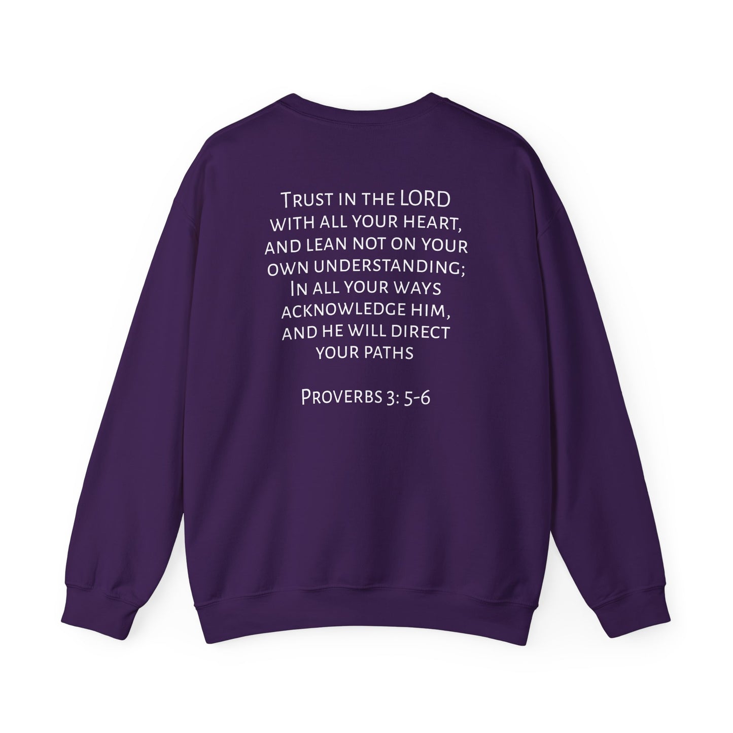 Proverbs 3: 5-6 Unisex Heavy Blend™ Crewneck Sweatshirt