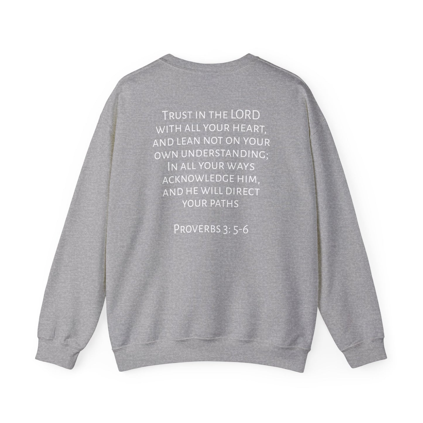 Proverbs 3: 5-6 Unisex Heavy Blend™ Crewneck Sweatshirt