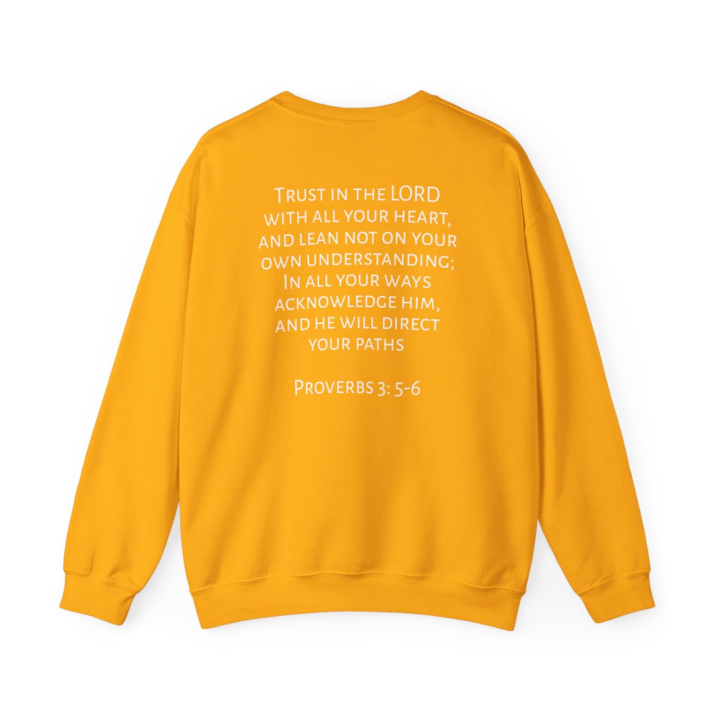 Proverbs 3: 5-6 Unisex Heavy Blend™ Crewneck Sweatshirt