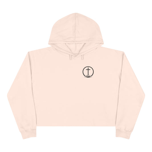 1 Peter 3:3-4 Crop Hoodie