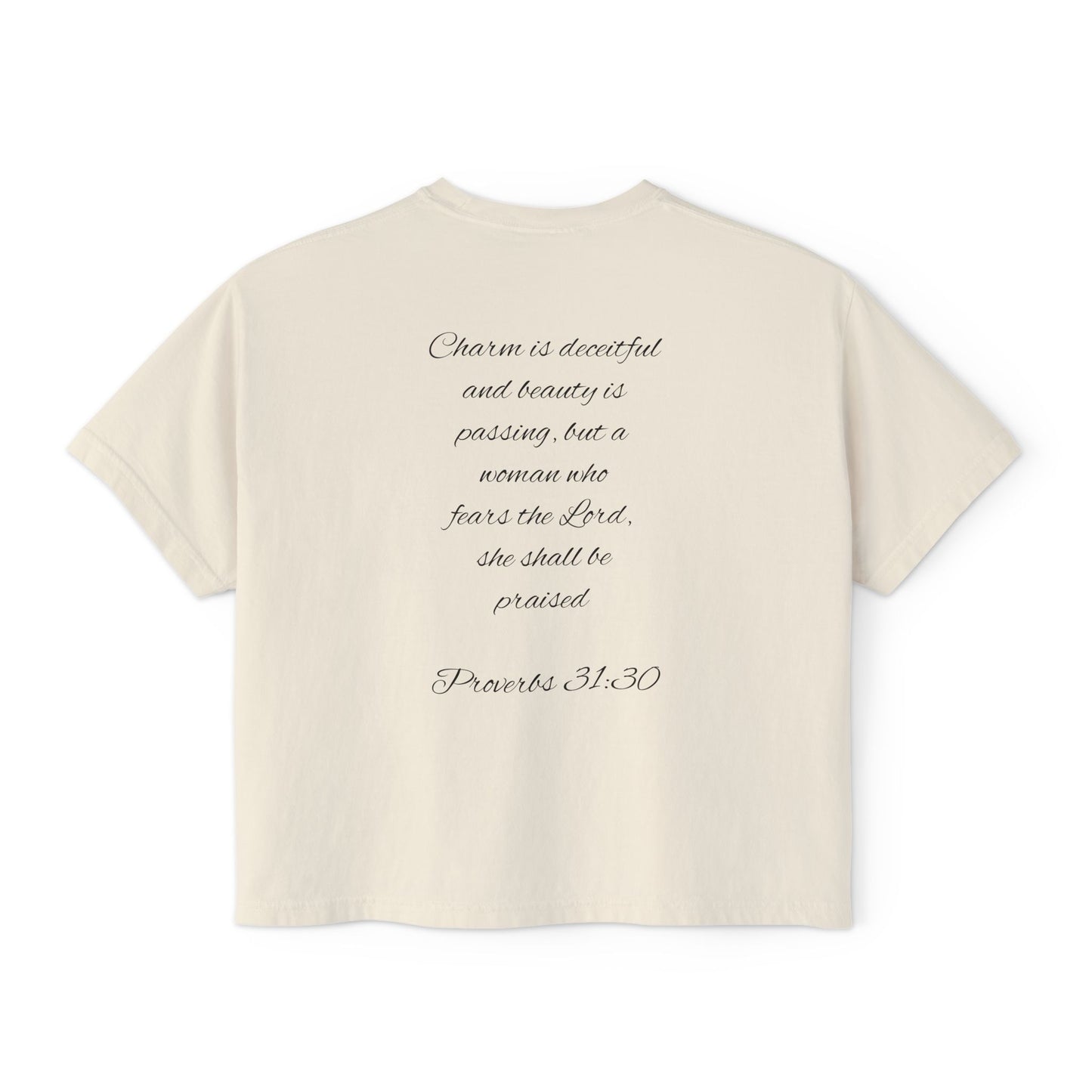 Proverbs 31:30 Women's Boxy Tee