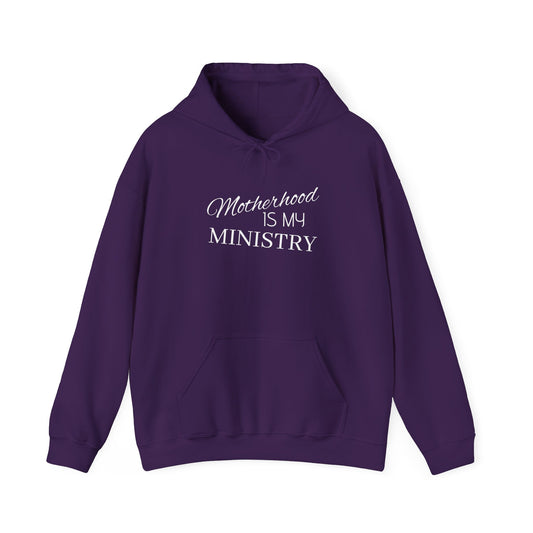 Motherhood is my Ministry Heavy Blend™ Hooded Sweatshirt