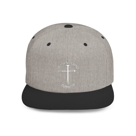 Heaven Bound Nail Cross Flat Bill Snapback