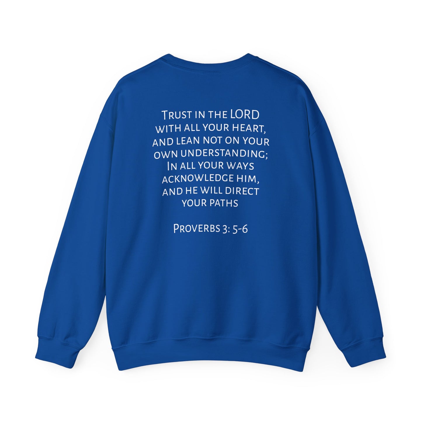 Proverbs 3: 5-6 Unisex Heavy Blend™ Crewneck Sweatshirt