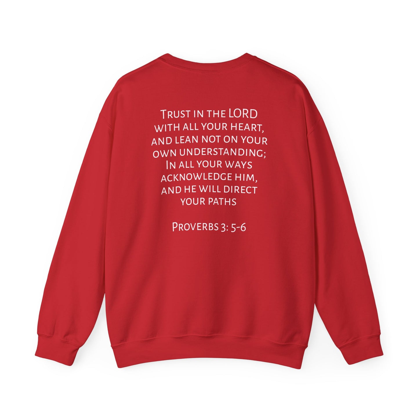 Proverbs 3: 5-6 Unisex Heavy Blend™ Crewneck Sweatshirt