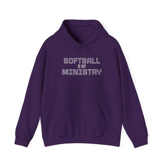 Softball is my Ministry Unisex Heavy Blend™ Hooded Sweatshirt