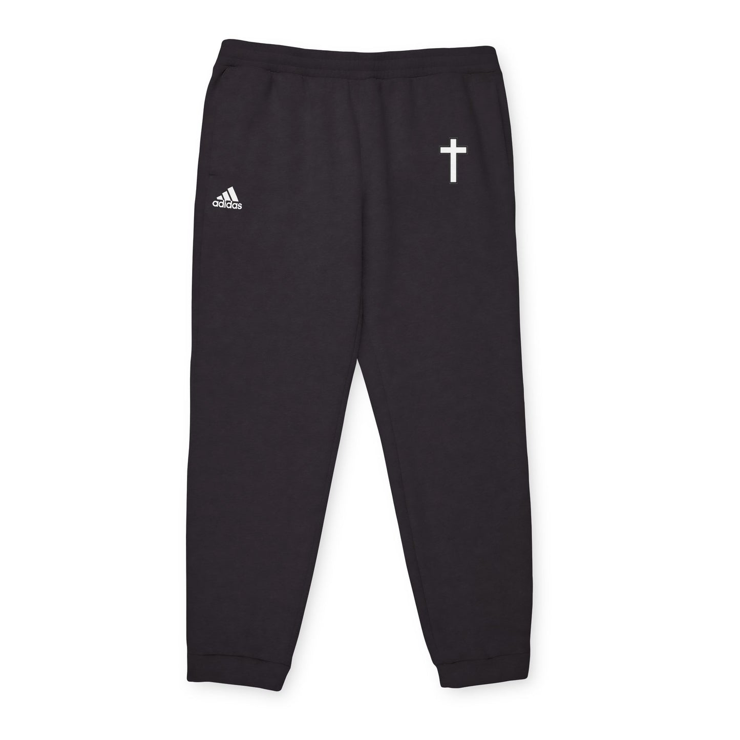 adidas Unisex Fleece Joggers with Cross